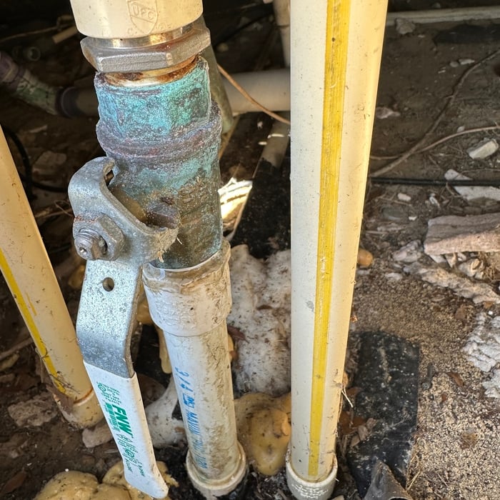 Main shut off valve leaking