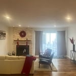 New fireplace resurfaced. New mantle installed