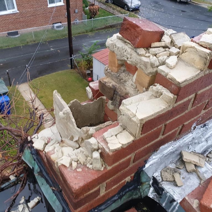 Before Chimney rebuild