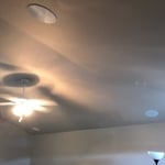 3 in-ceiling speakers shown