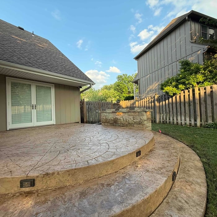 Stamp patio