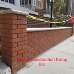 Front brick boundary wall