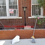 Front brick boundary wall