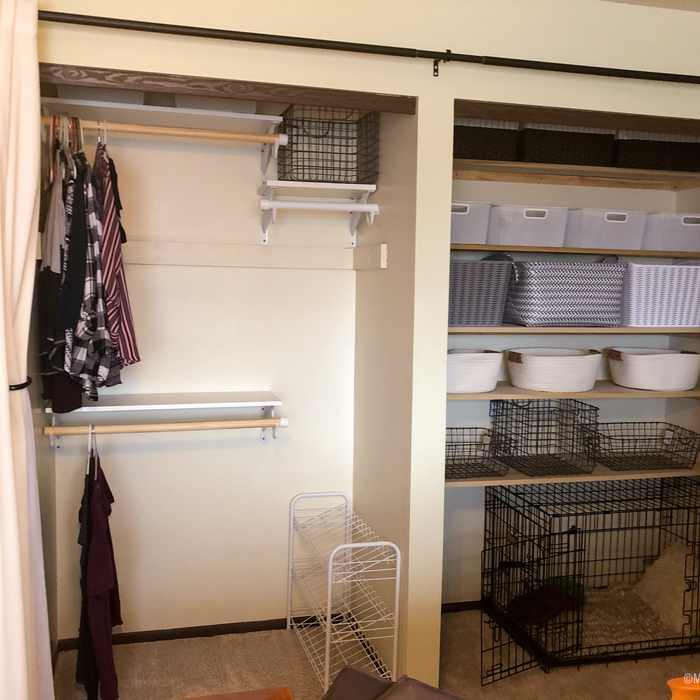 Double Closet Organization