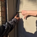 Garage Door Laminate Separating