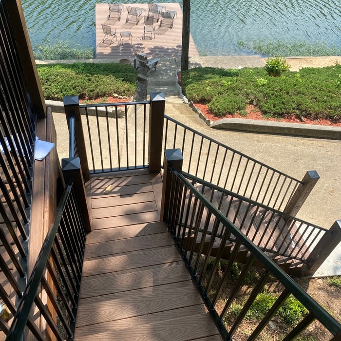 Completely remodeled deck