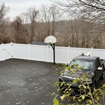 White Vinyl Fence
