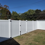 White Vinyl Fence