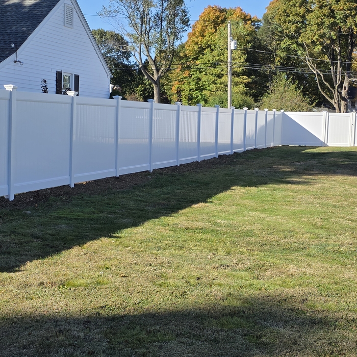 White Vinyl Fence