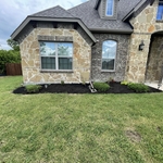 Mulch installed