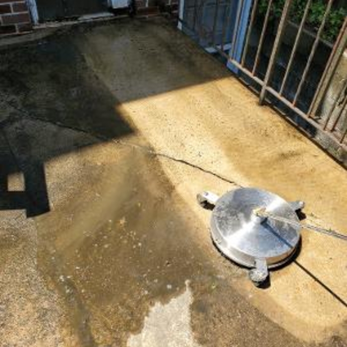 Surface Washer on Concrete