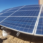A beautiful solar power array