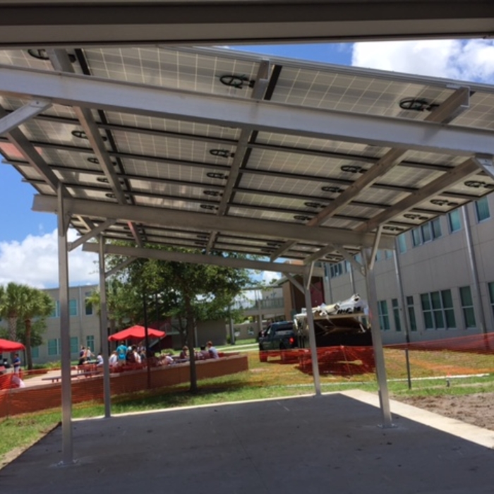 Structural Steel on Solar Carports