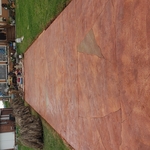 My driveway with Carved Acrylistain