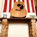 Custom Layered Wooden Bench