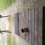 Staining walkway