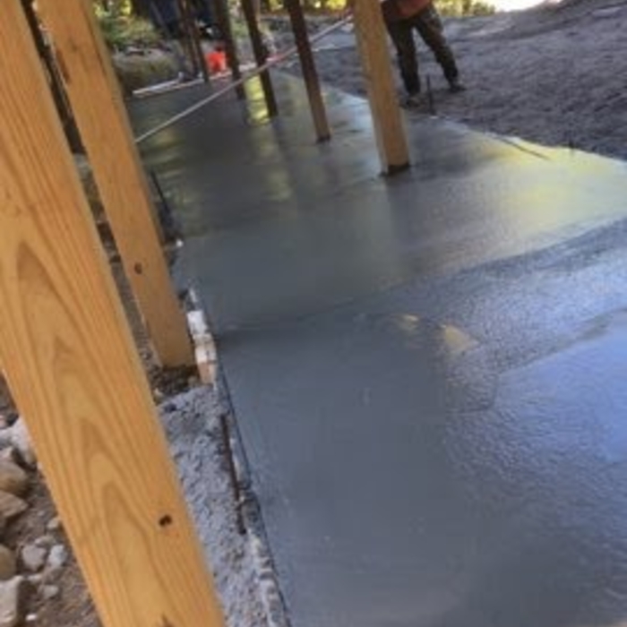 Patio in progress