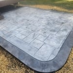 Stamped patio