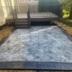Stamped patio