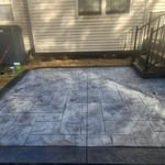 Stamped patio