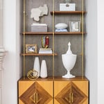 Fireplace credenza