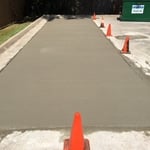 New Concrete Slab for Dumpster