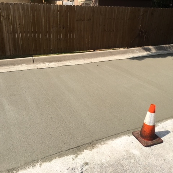 New Concrete Slab for Dumpster