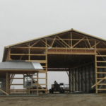 Pole Barn in Process