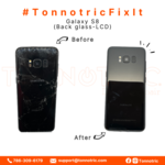 Before & After of an Galaxy S8