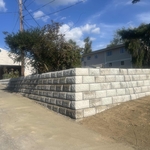 Commercial retainer wall