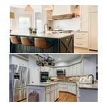 Before and after kitchen remodel