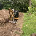 143 foot retaining wall