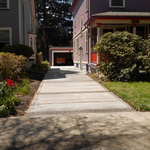 Driveway with Brushed Finish and Soldier Brick Cou