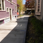 Driveway with Brushed Finish and Soldier Brick Cou