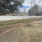 Green Dowel Fence