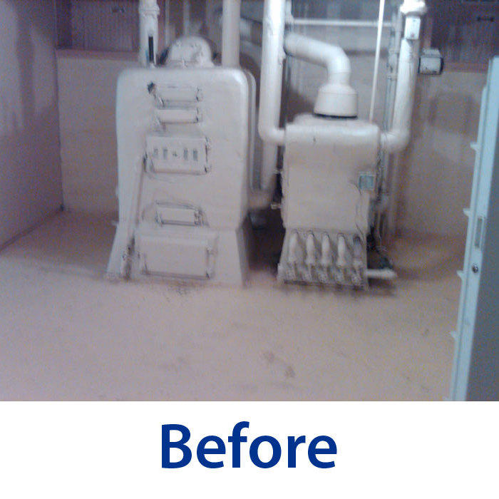 Before old coal Boiler