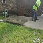 Pressure wash patio