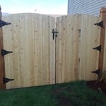 Arch Top Solid Board Double Gate