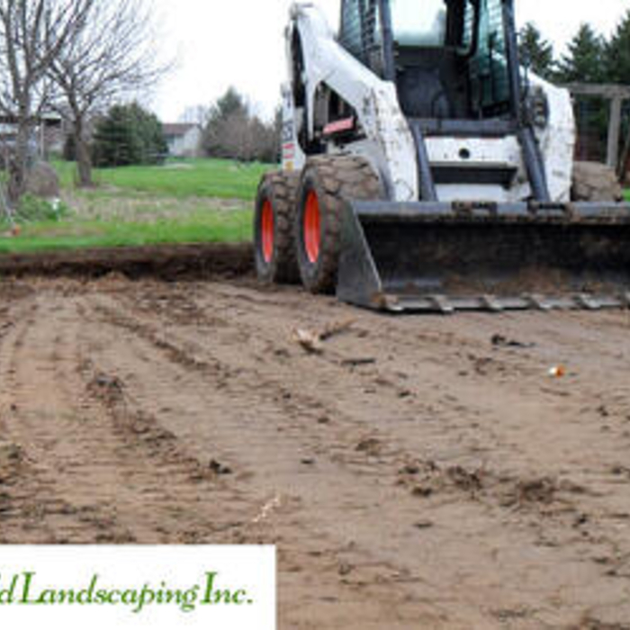 Grading house pad