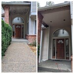 Before and after of entry way