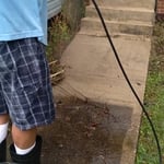 Pressure wash steps