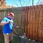 Fence detail and clean