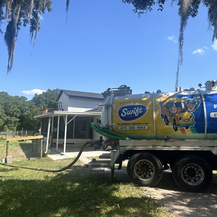 running pump truck