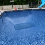 We cleaned after remove all the old liner