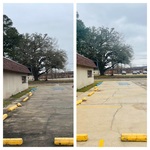 Parking space cleaning