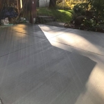 Broom finish driveway.