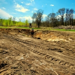 Dug I pond for his hunting property
