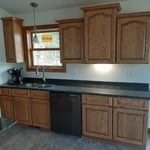 New Oak Cabinets