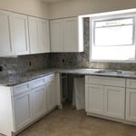 Granite Kitchen w/ Full Height Granite Backsplash