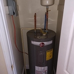 New water heater installation